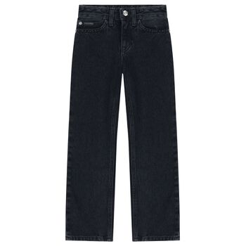 Girls Navy Blue Denim Jeans