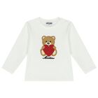 طقم ليغينز بنات بشعار تيدى والقلوب باللون العاجى والأسود, 1, hi-res