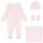 Baby Girls Pink Babygrow Gift Set, 2, hi-res