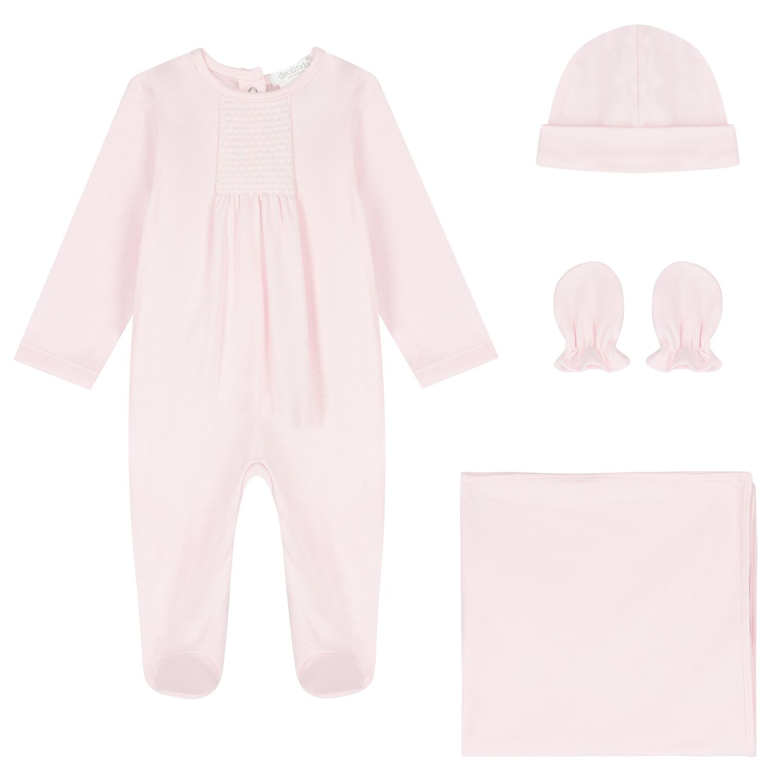Baby Girls Pink Babygrow Gift Set, 2, hi-res