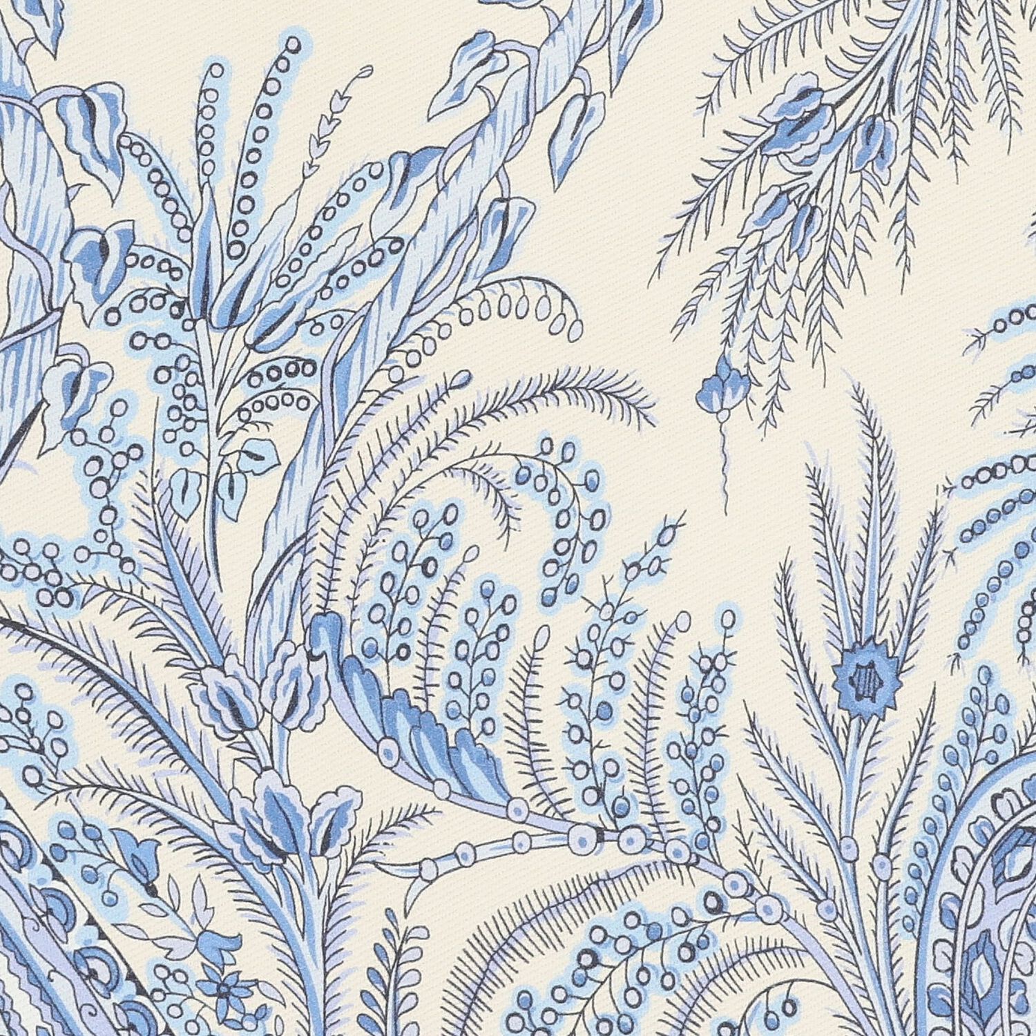 فستان بنات باكمام منفوخه باللون العاجى والازرق , 1, hi-res