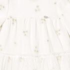 Baby Girls White Floral Tulle Dress, 2, hi-res