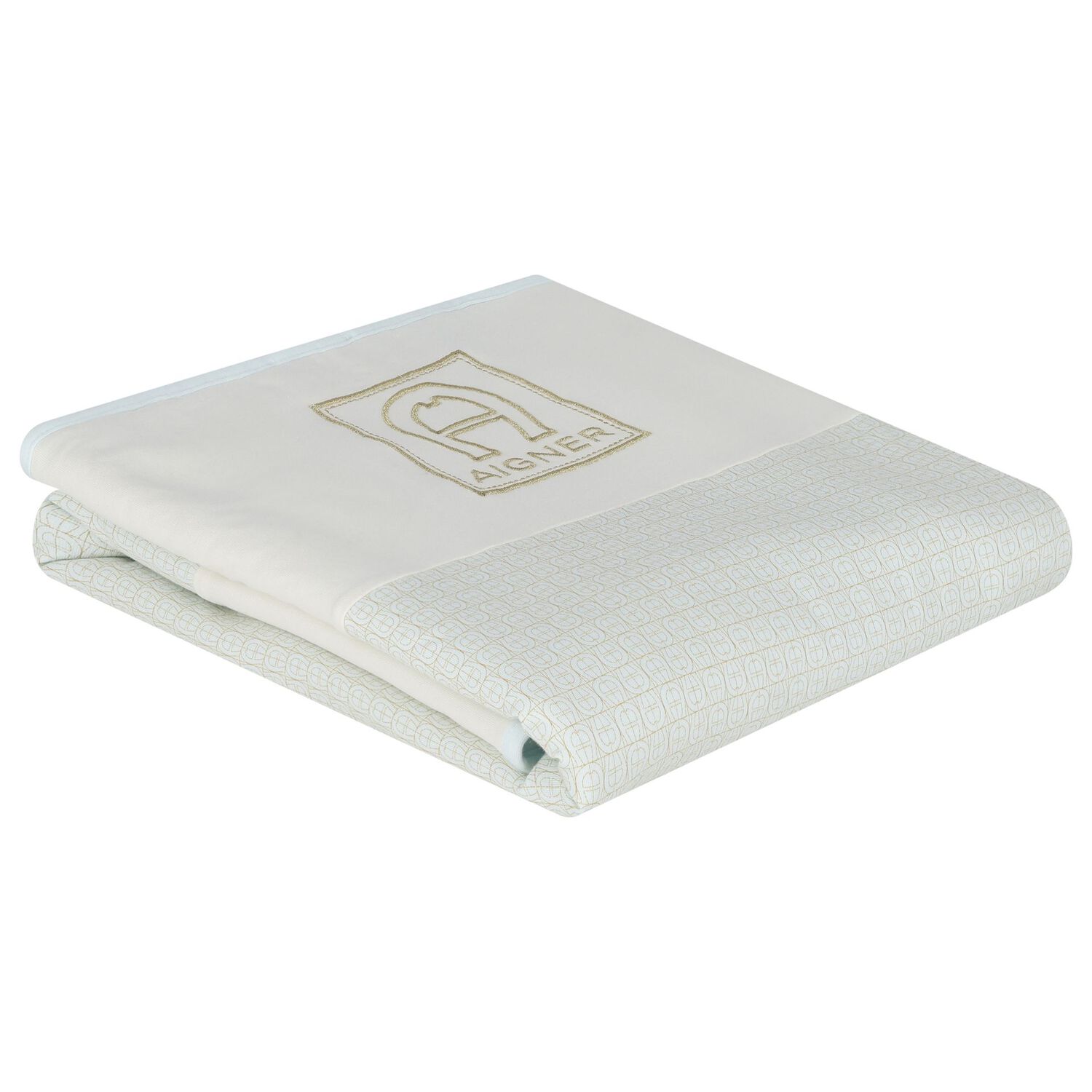 بطانية اولاد بالشعار باللون الأزرق والذهبي للأطفال, 1, hi-res