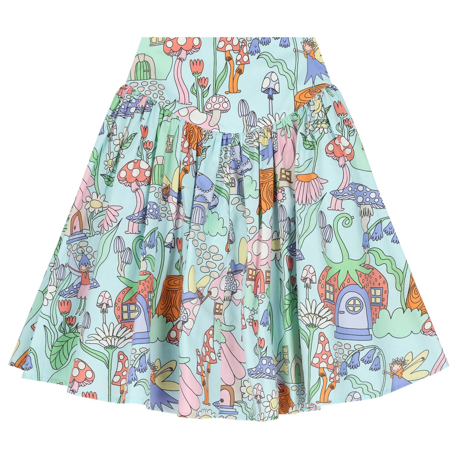 Girls Aqua Fairy Skirt, 1, hi-res