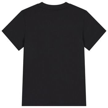 Boys Black & Blue Logo T-Shirt