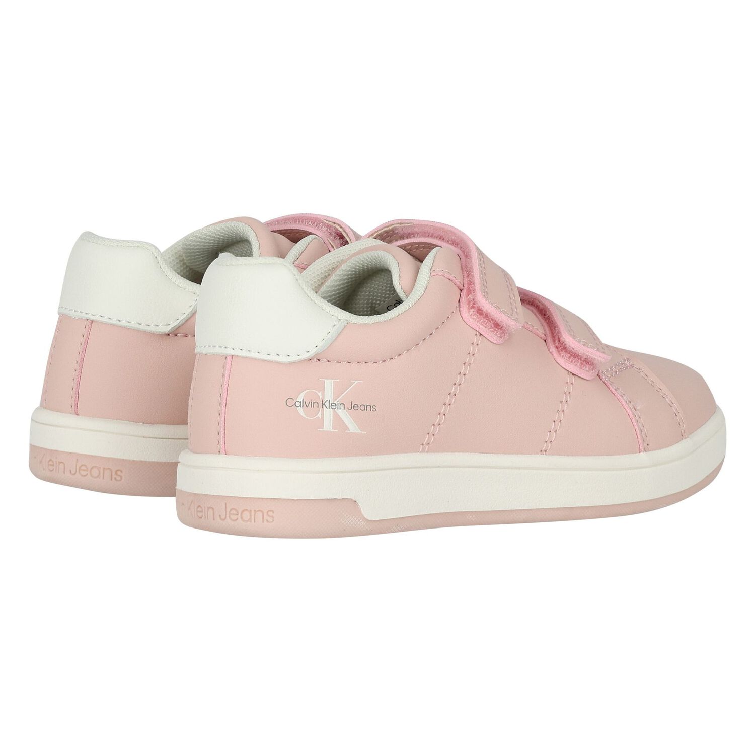 Girls Pink Logo Trainers, 1, hi-res