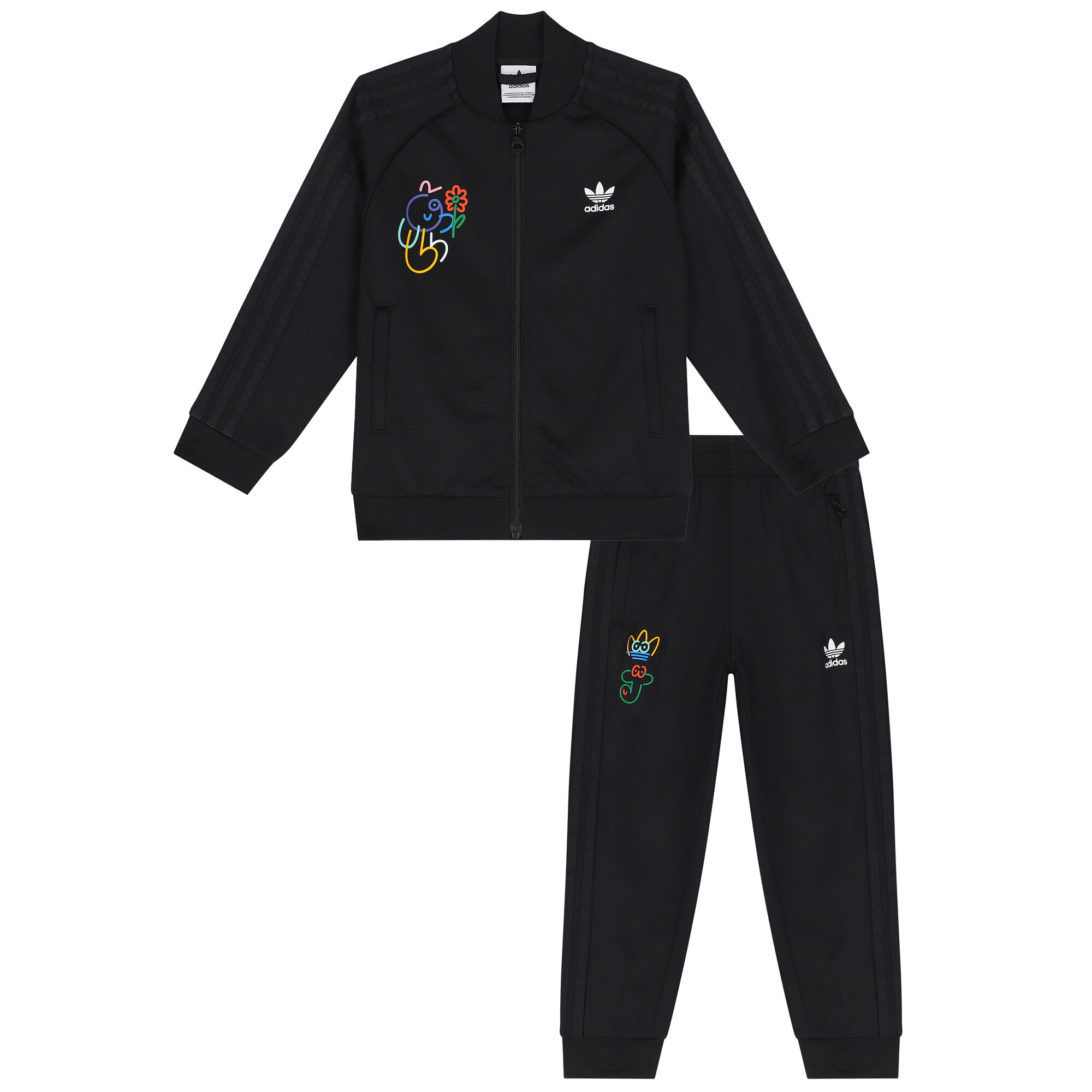adidas Originals Black Logo Tracksuit Junior Couture UAE