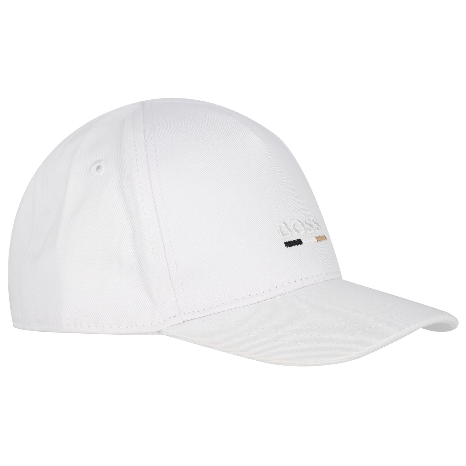 Baby Boys White Logo Cap, 2, hi-res