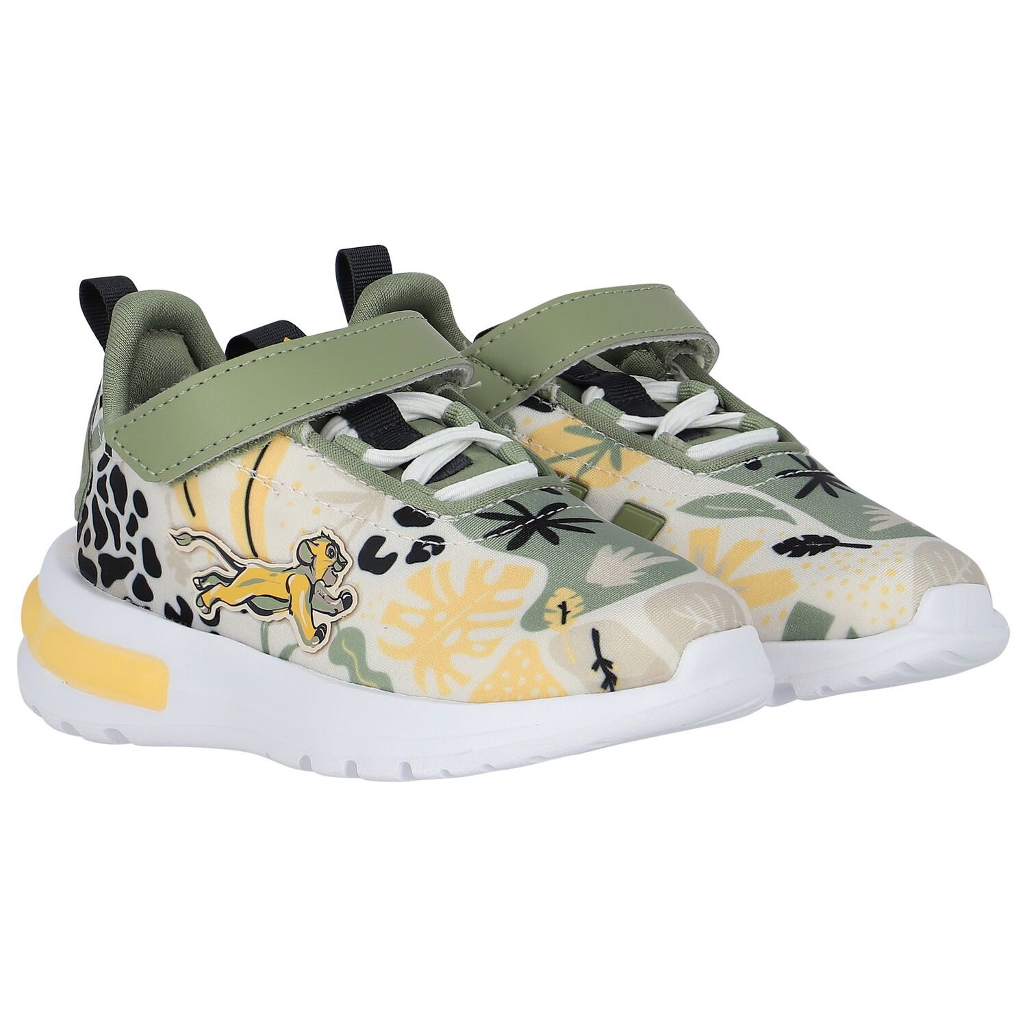 Beige Lion King Racer Trainers, 1, hi-res image number null