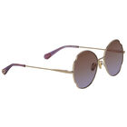 Girls Gold & Purple Aviator Sunglasses, 2, hi-res