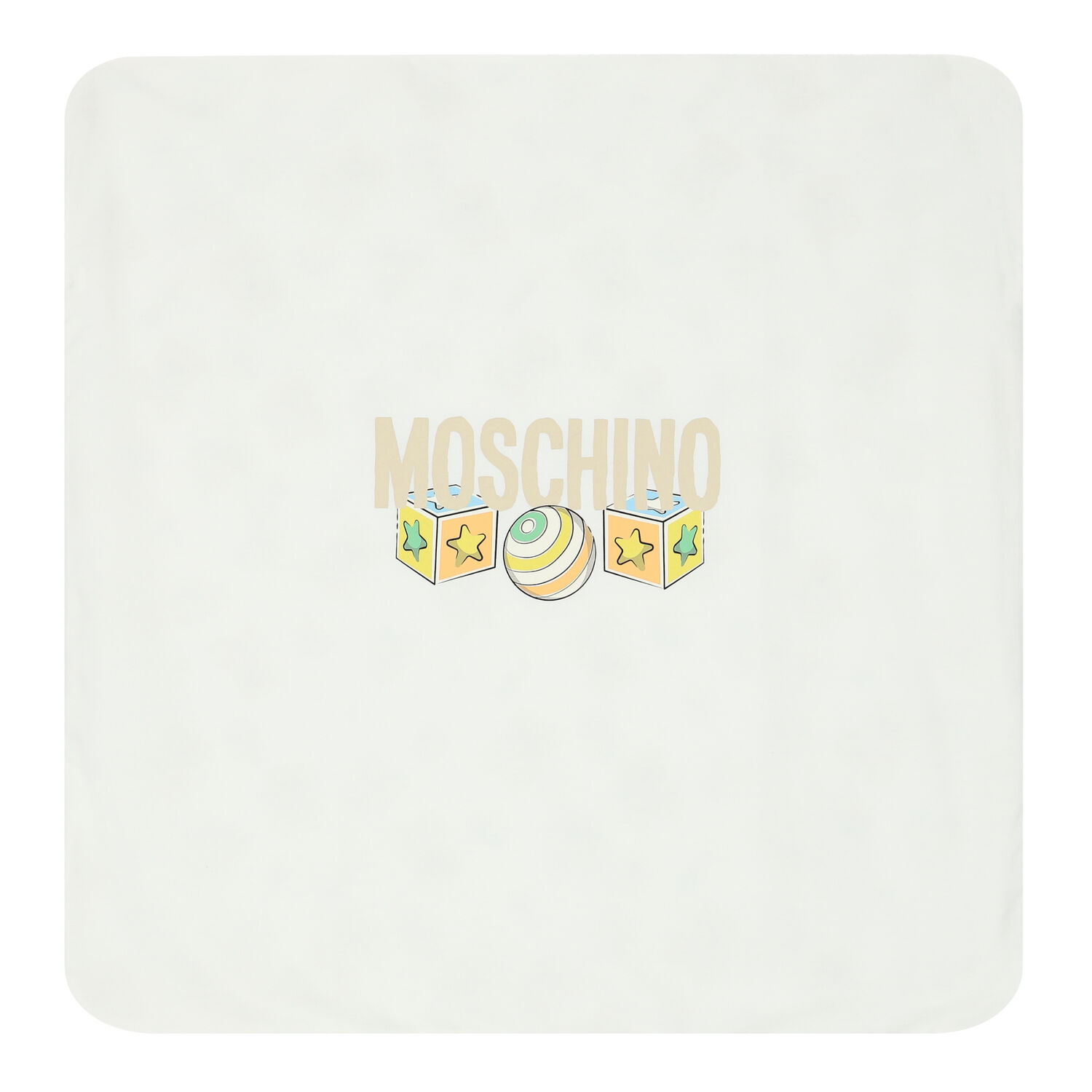 Ivory Teddy Bear Logo Baby Blanket, 1, hi-res