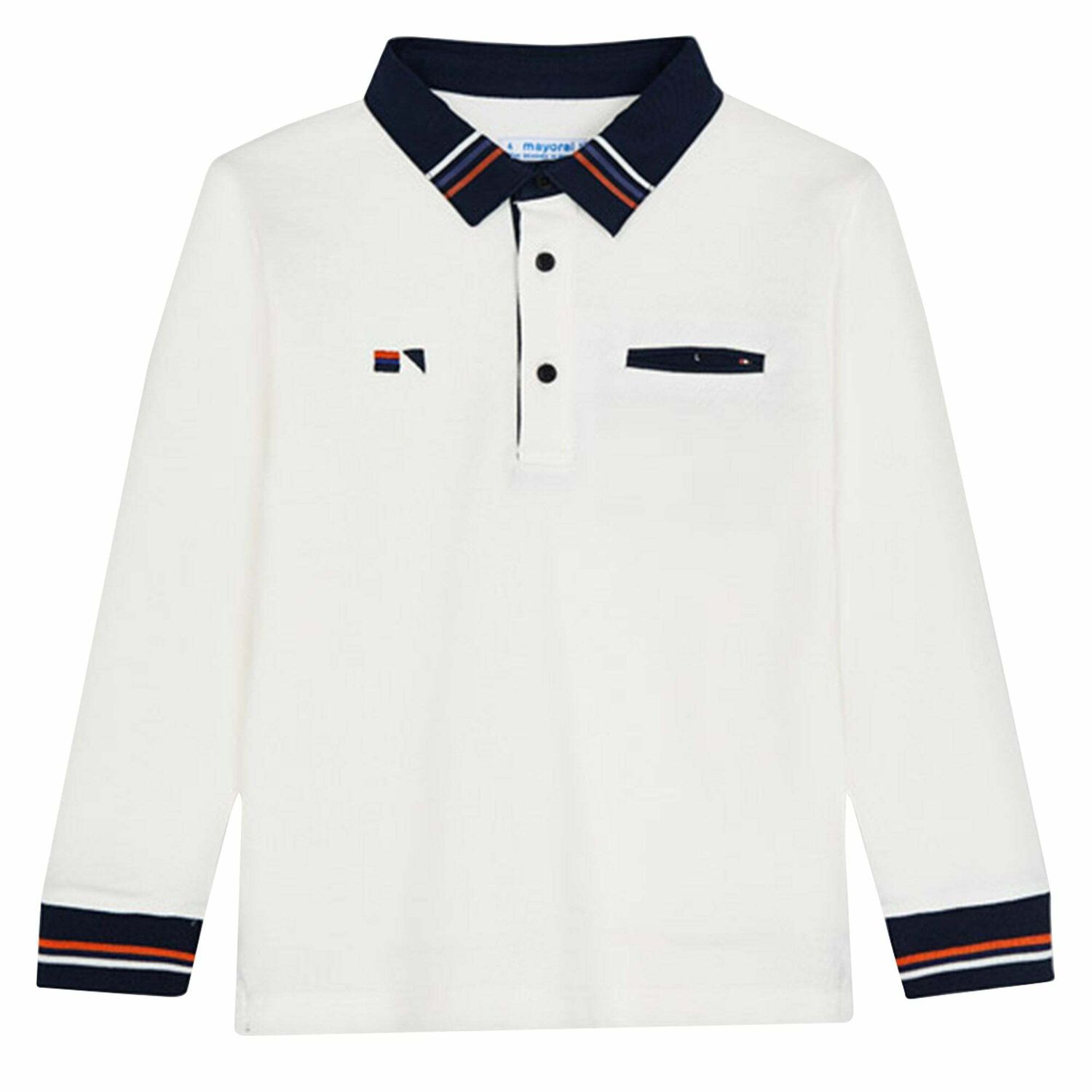 Boys Long Sleeve Polo Shirt, 1, hi-res