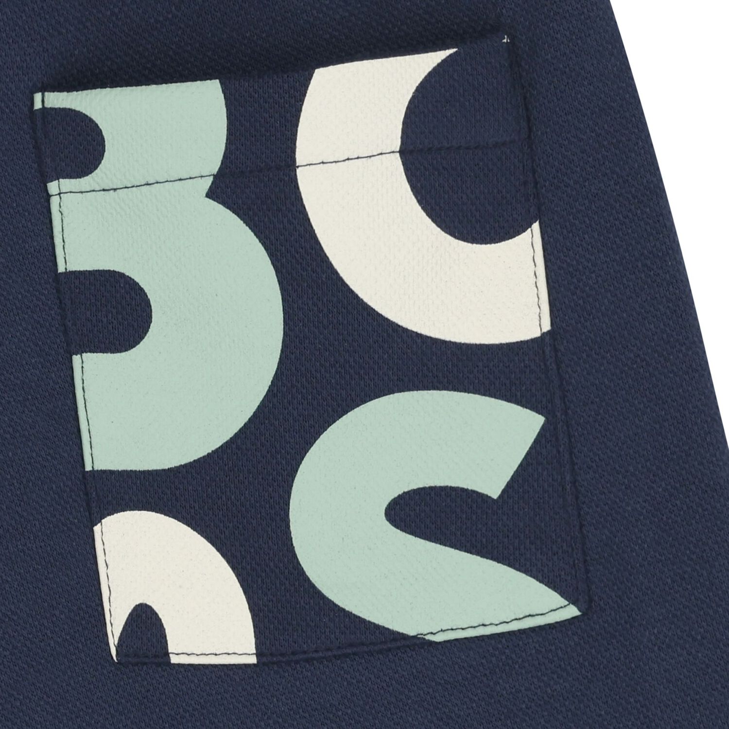 Boys Navy Blue Logo Shorts, 1, hi-res