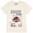Boys Beige Jurassic T-Shirt, 1, hi-res