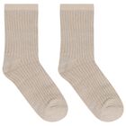Baby Boys Blue, White & Beige Socks (6 Pack), 2, hi-res