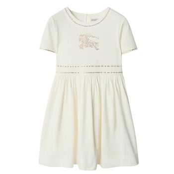 Girls Ivory Equestrian Knight Dress