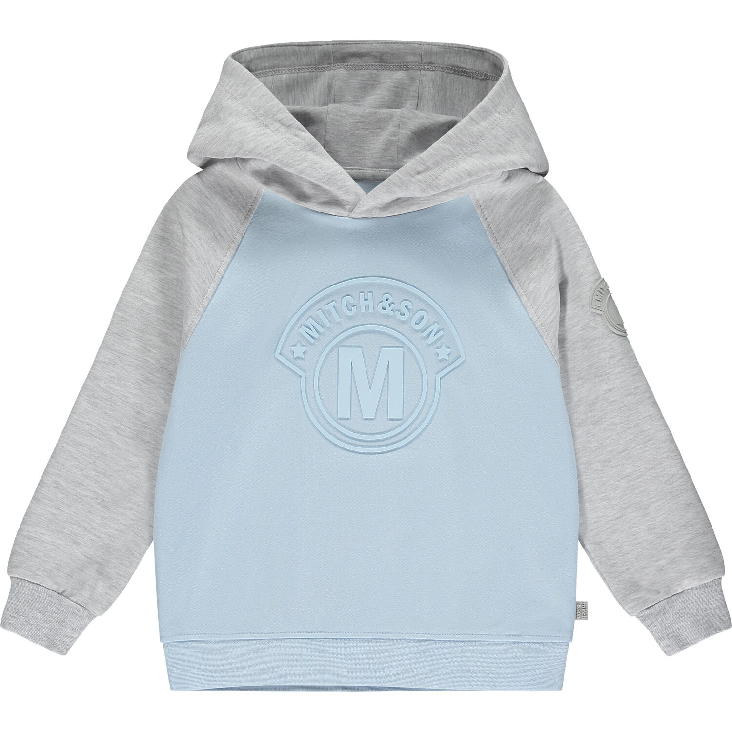 Boys Blue & Grey Logo Tracksuit, 1, hi-res