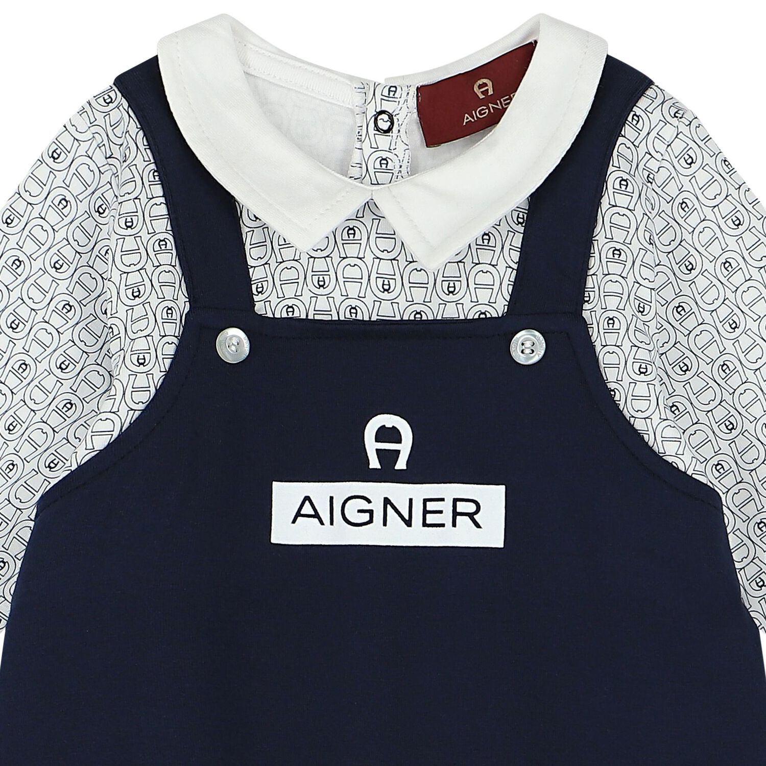 أفرول أولاد بالشعار باللون الكحلي والأزرق, 1, hi-res