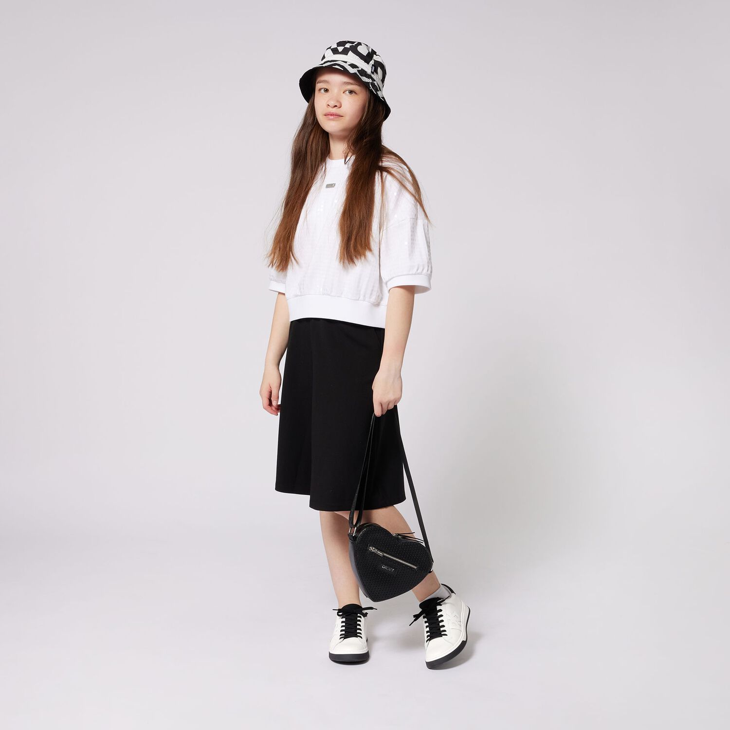 Girls White Sequin Sweatshirt, 1, hi-res image number null
