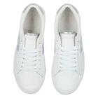 Girls White Logo Trainers, 1, hi-res