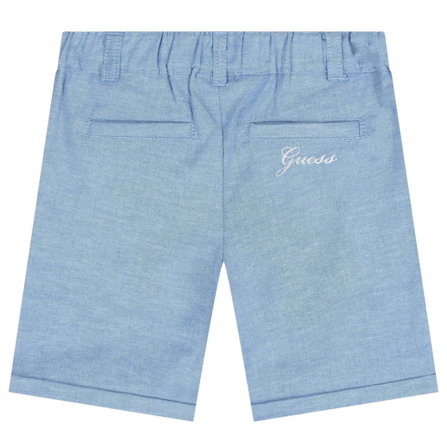 Baby Boys Blue & White Shorts Set, 2, hi-res