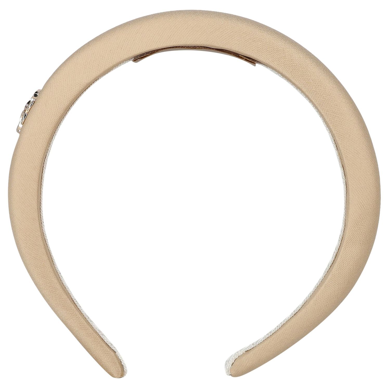 Girls Beige Padded Headband, 1, hi-res