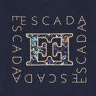 Girls Navy Blue Logo Long Sleeve Top, 2, hi-res