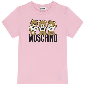 Pink Teddy Bear Logo T-Shirt