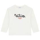 Boys Ivory, Orange & Grey Car Tracksuit ( 3 Piece ), 1, hi-res
