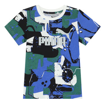 Boys Multi-Colored Logo T-Shirt