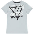 Boys Grey Logo T-Shirt, 2, hi-res