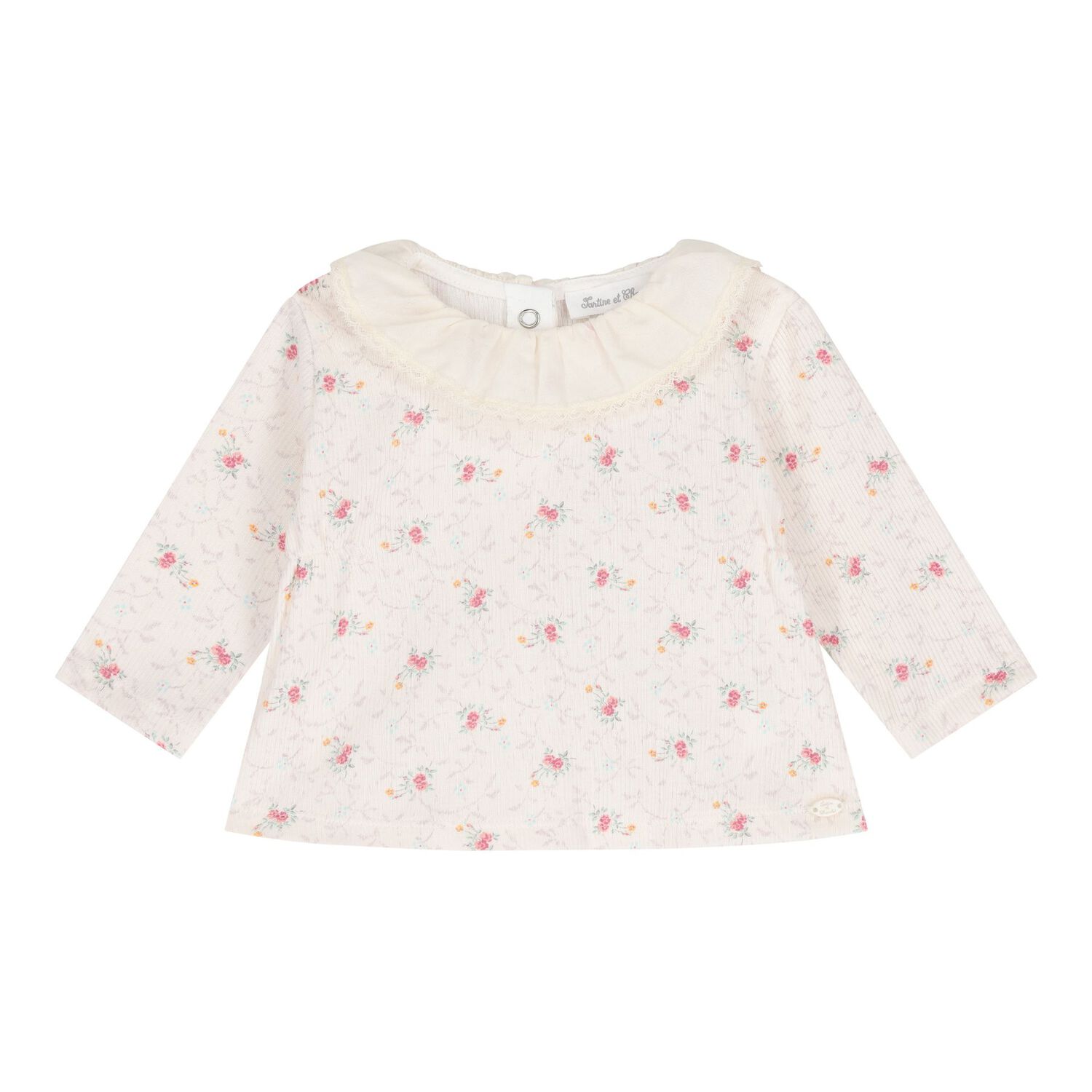 طقم ليجينز للبنات بطبعه زهور باللون الوردى الفاتح , 1, hi-res