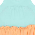 Girls Blue, Orange & Pink Tiered Dress, 1, hi-res