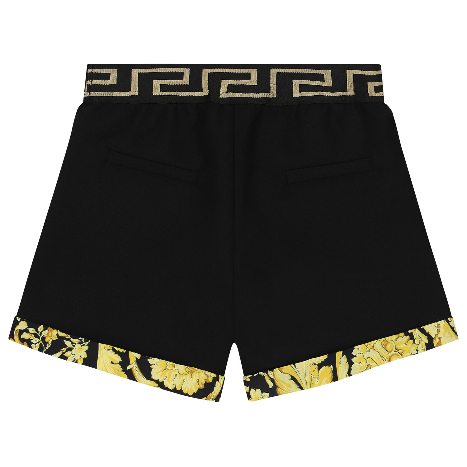 شورت أولاد باللون الأسود والذهبى, 1, hi-res