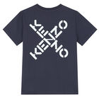 Girls Grey Logo T-Shirt, 1, hi-res