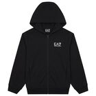 Boys Black Logo Tracksuit, 2, hi-res