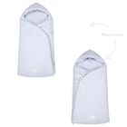 Baby Boys Blue Hooded Reversible Baby Nest, 1, hi-res