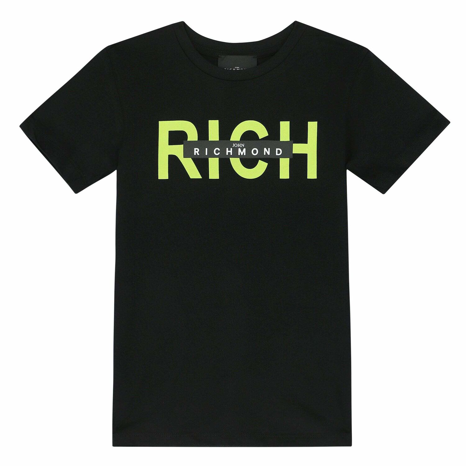 Boys Black Logo T-Shirt, 1, hi-res