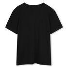 Boys Black Logo T-Shirt, 1, hi-res