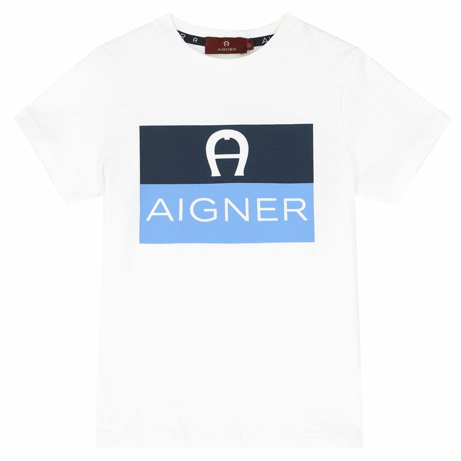 Boys White Logo T-Shirt, 1, hi-res