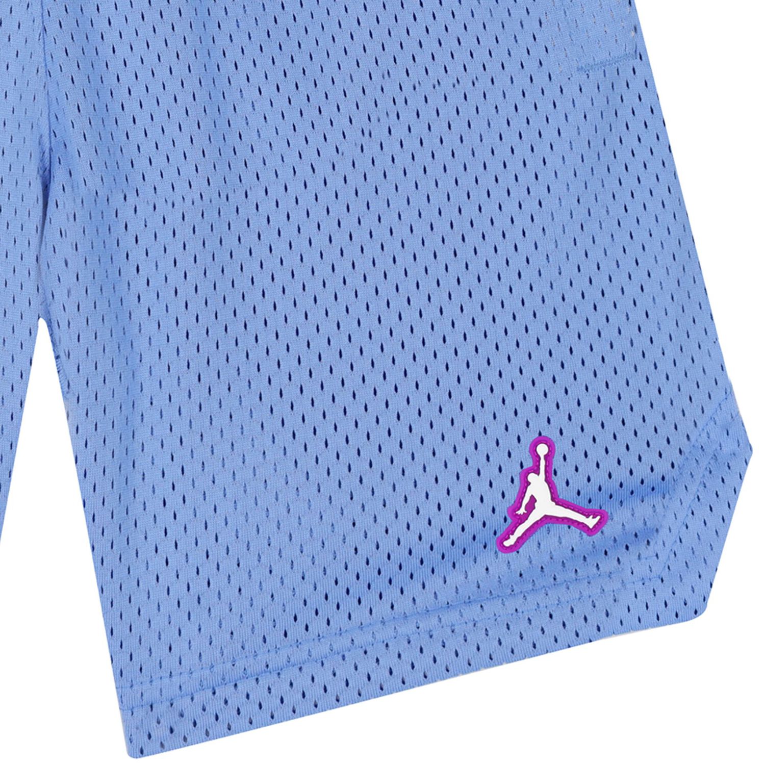 شورت اولاد بالشعار باللون الازرق, 1, hi-res