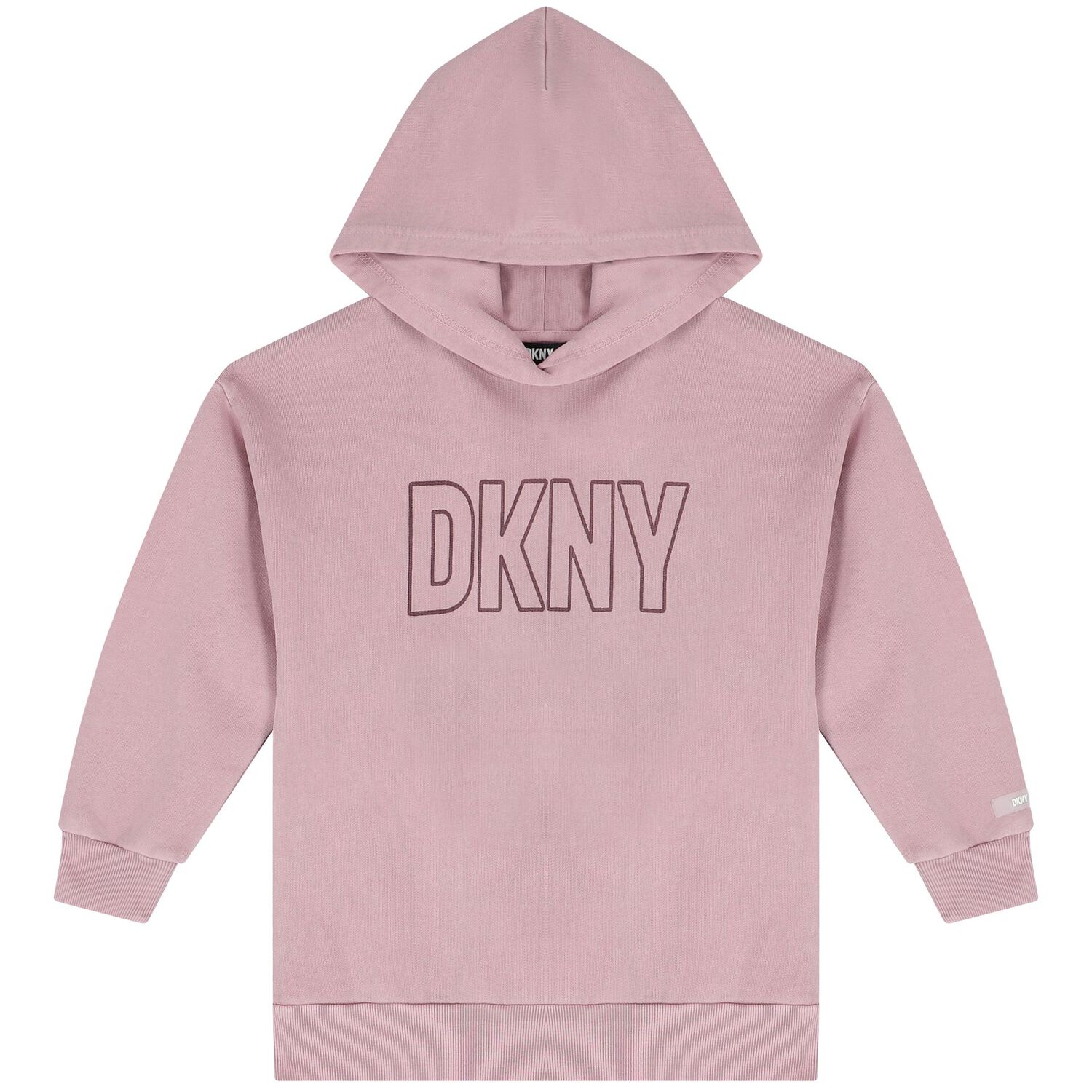 Girls Purple Logo Hooded Top, 2, hi-res