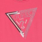Girls Pink Embellished Logo T-Shirt, 2, hi-res