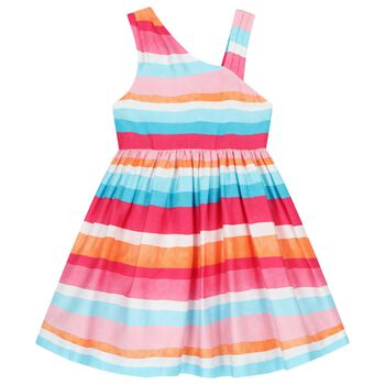 Girls Multi-Coloured Striped Dress