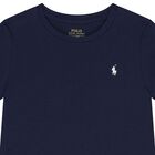 Girls Navy, Pink & White Logo T-Shirts ( 3-Pack ), 1, hi-res