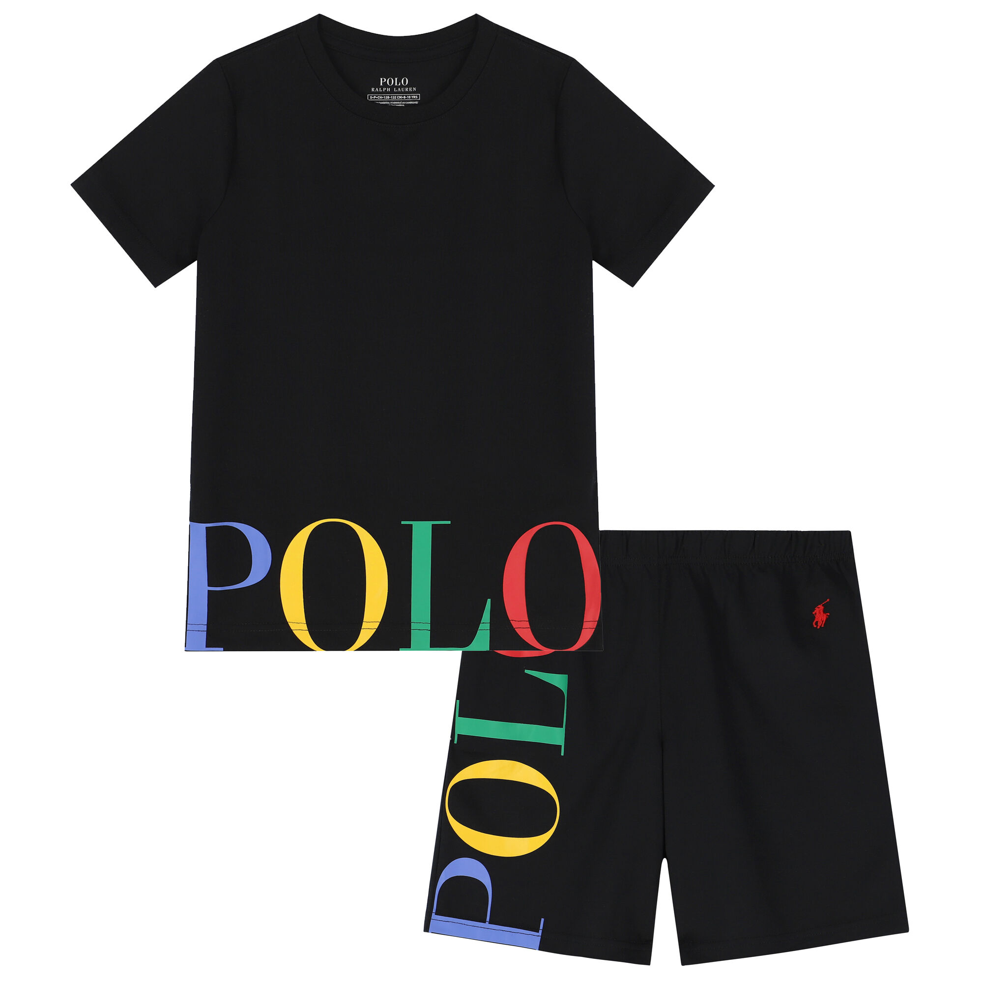 Ralph Lauren Boys Black Logo Pyjamas Junior Couture UAE