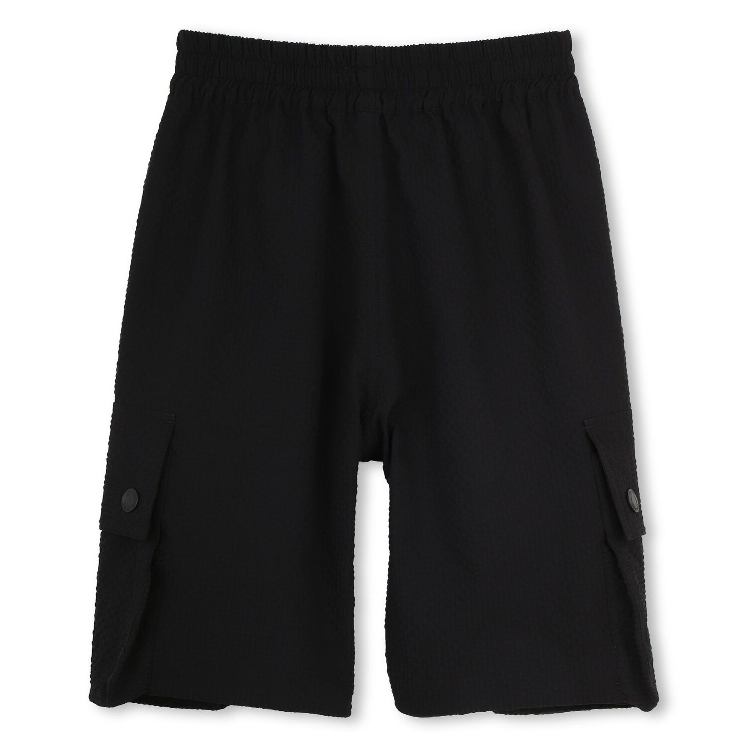 Boys Black Shorts, 1, hi-res