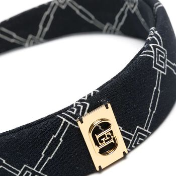 Girls Black Logo Headband