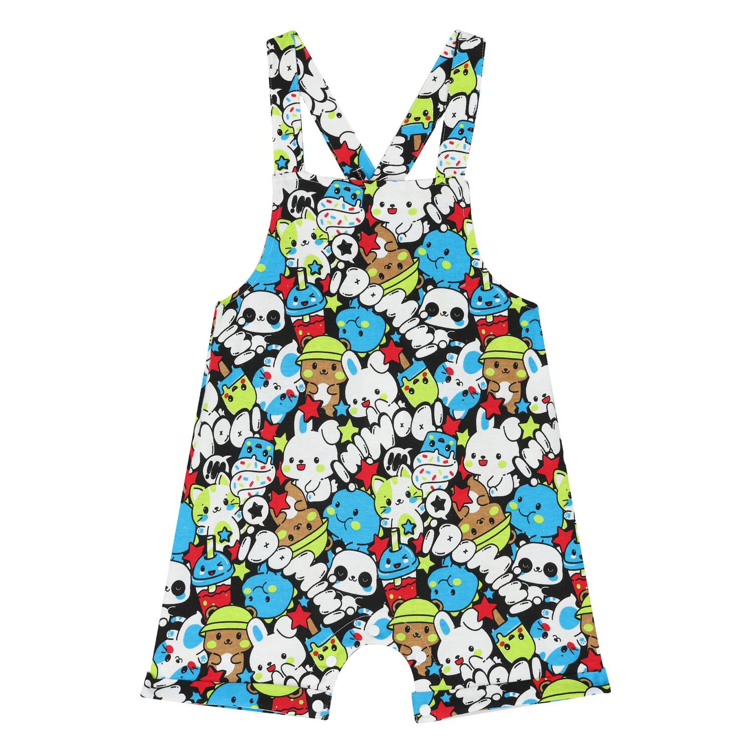 Baby Boys Multi-Coloured Dungaree Set, 1, hi-res image number null