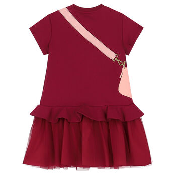 Girls Cranberry Logo Bag Dress